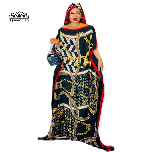 2023 New Style Fashion Oversize African Women Clothing Dubai Dashiki Abaya Free image 0