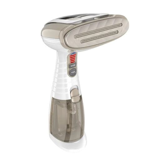 Handheld Garment Steamer for Fabric, Turbo ExtremeSteam 1875W, White/Champagne image 0