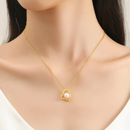 Szjinao Freshwater Pearl Necklace 18k Real Gold 100%  Women With Certificate AU image 0