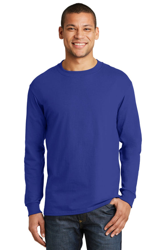 HanesÃƒâ€šÃ‚Â® Beefy-TÃƒâ€šÃ‚Â® - Camiseta de manga larga 100% algodón. 5186