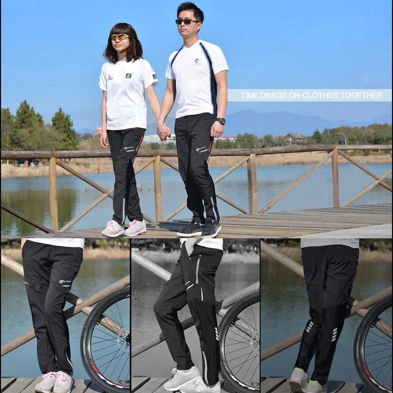 ROCKBROS Bike Cycling Pants Men Women Sport Breathable Summer Reflective Pants image 1