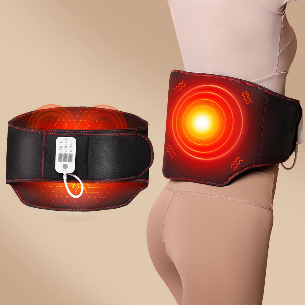 Waist Massager, Electric Lumbar Heating Belt Multi-gear Adjustment, Portable He image 1