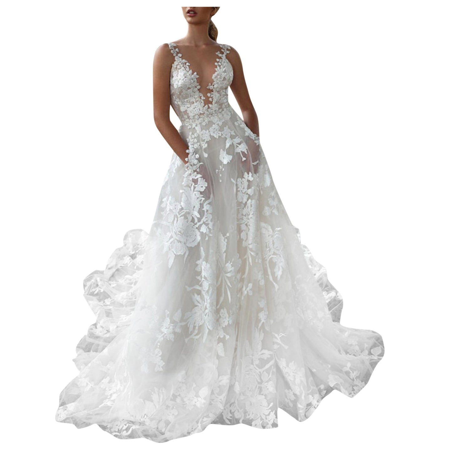 Long Dress For Women Wedding Party Fashion Plus-size Dress Sparkly Solid Color  image 2