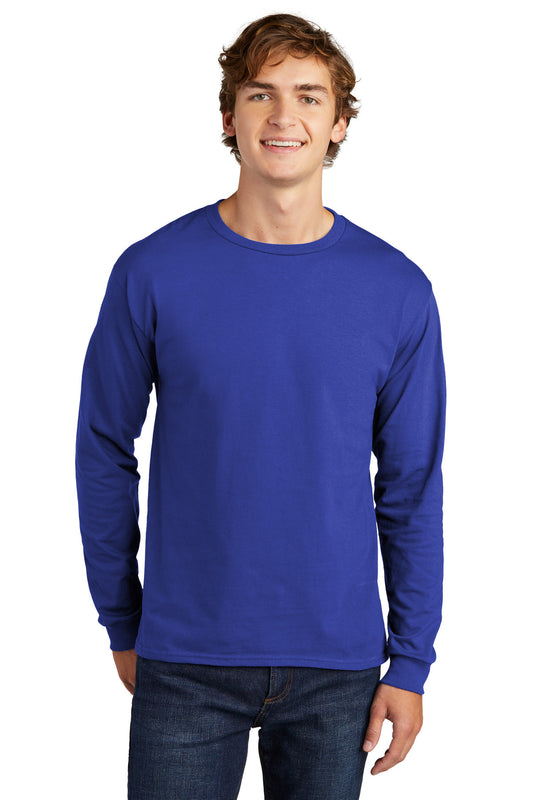 Camiseta de manga larga 100 % algodón Essential-T de Hanes® 5286