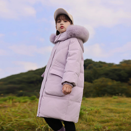 2024 Winter warm Down jacket kids toddler girl clothes Girls clothing Thicken P image 0