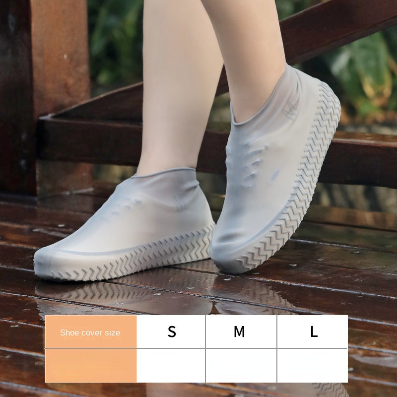 Reusable Waterproof Rain Shoes Covers Silicone Outdoor Rain Boot Overshoes Walk image 2