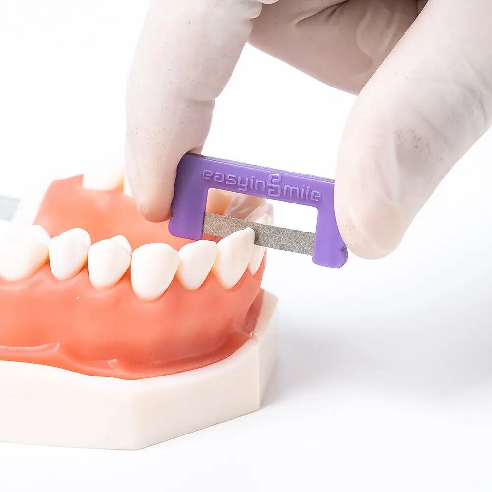 9 Size EASYINSMILE Orthodontic Interproximal Reduction Strips Dental IPR Kit Po image 4