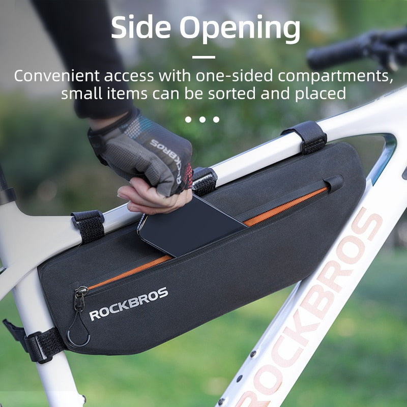 ROCKBROS Cycling Bicycle Bags Top Tube Front Frame Bag Waterproof MTB Road Tria image 7
