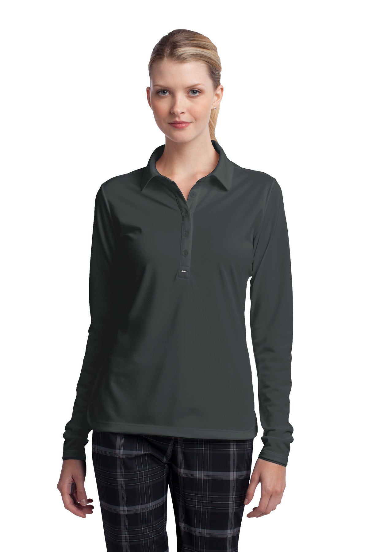 Polo Nike Dri-FIT Stretch Tech de manga larga para mujer. 545322