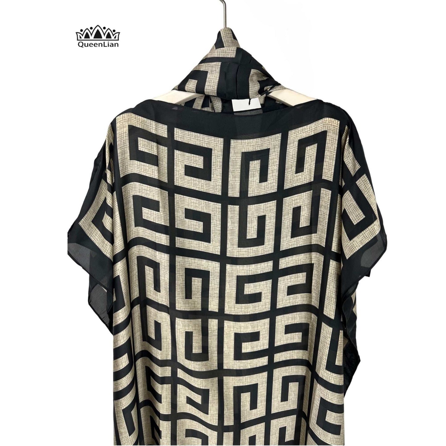 Oversize African Women Clothing Dubai Dashiki Abaya Free Size Print Design With image 4