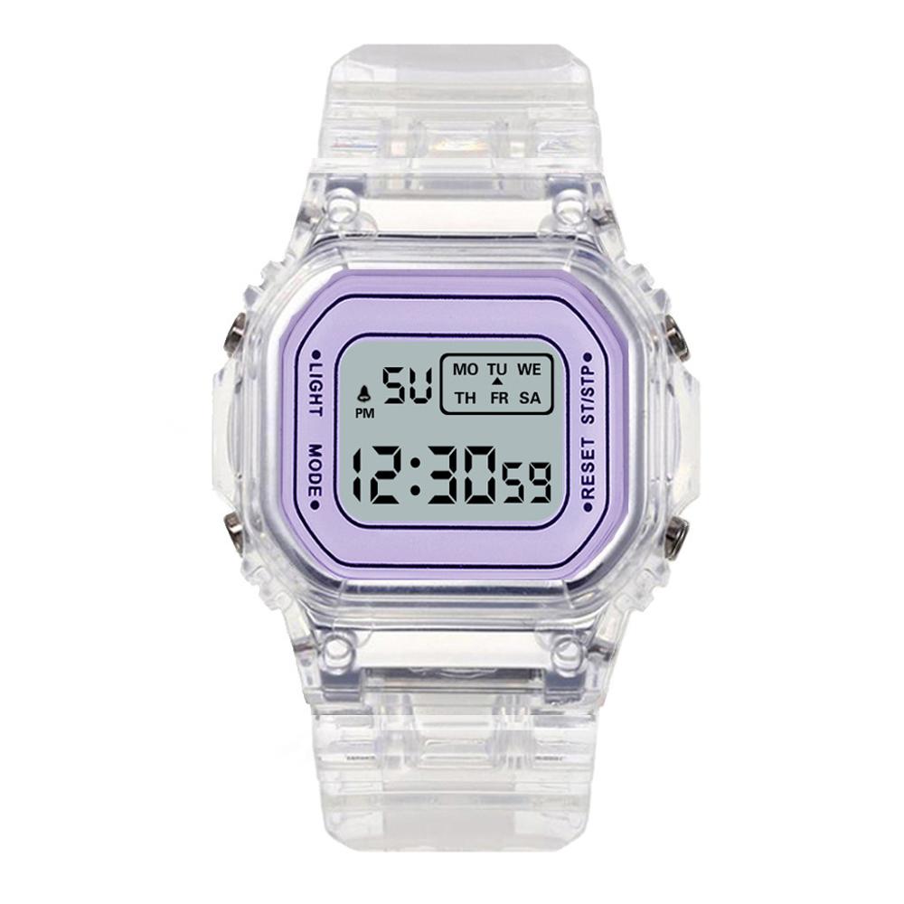 Luxury Women's Rose Gold Silicone Watches Women Fashion LED Digital Clock Casua image 4