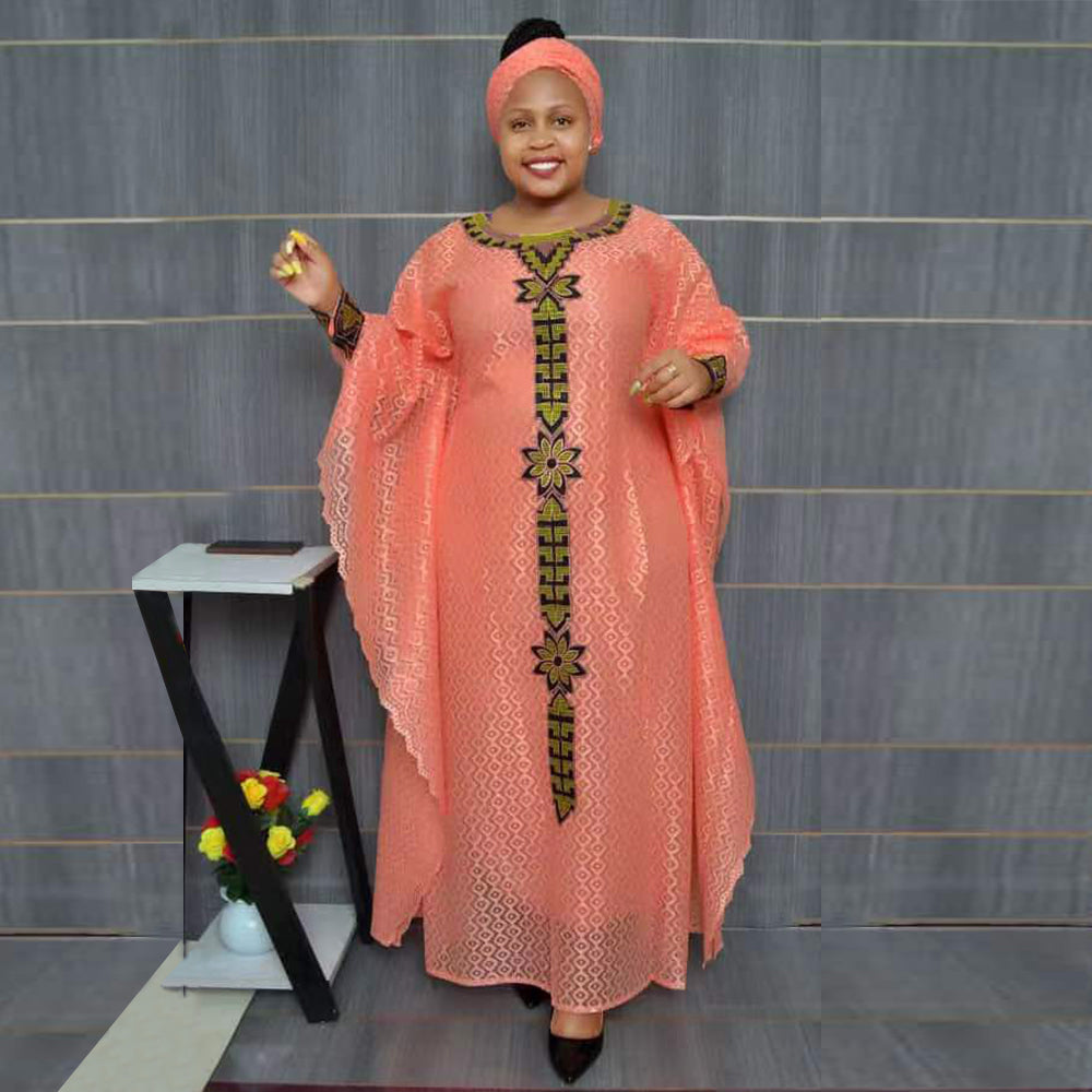 Plus Size African Clothes for Women 2024 New Dashiki Ankara Embroidery Bazin Ri image 1