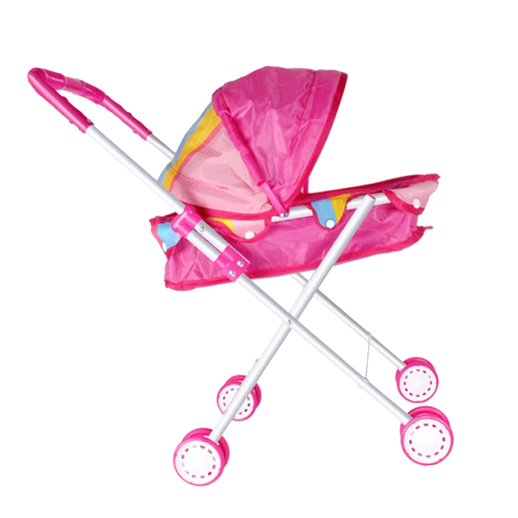 Portable Doll Stroller Applicable for 9-12inch Reborn Dolls or 25-30cm Baby Doll image 4