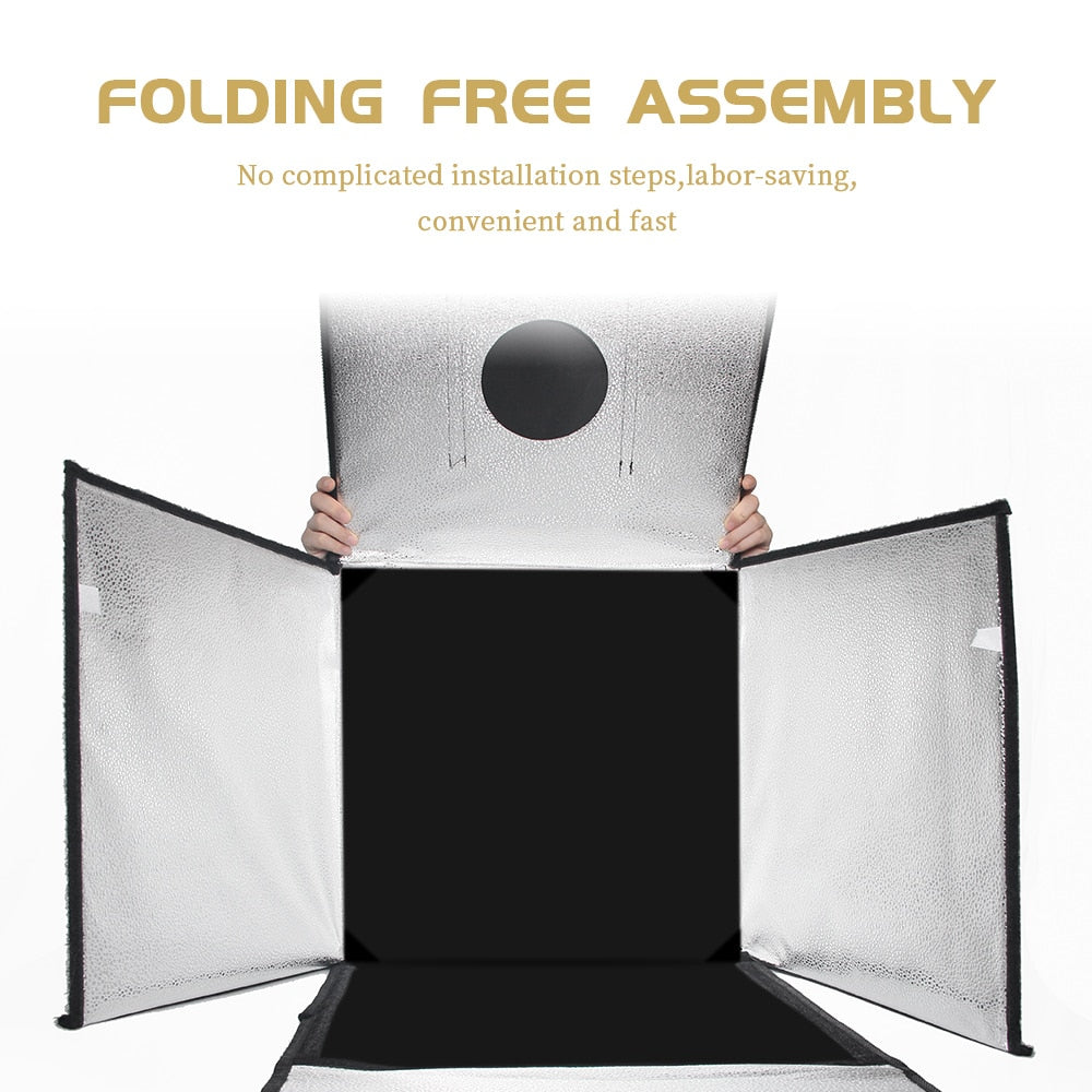 Photo Studio Box Portable Lightbox Tabletop Shooting PVC Backdrop Tent Photogra image 0