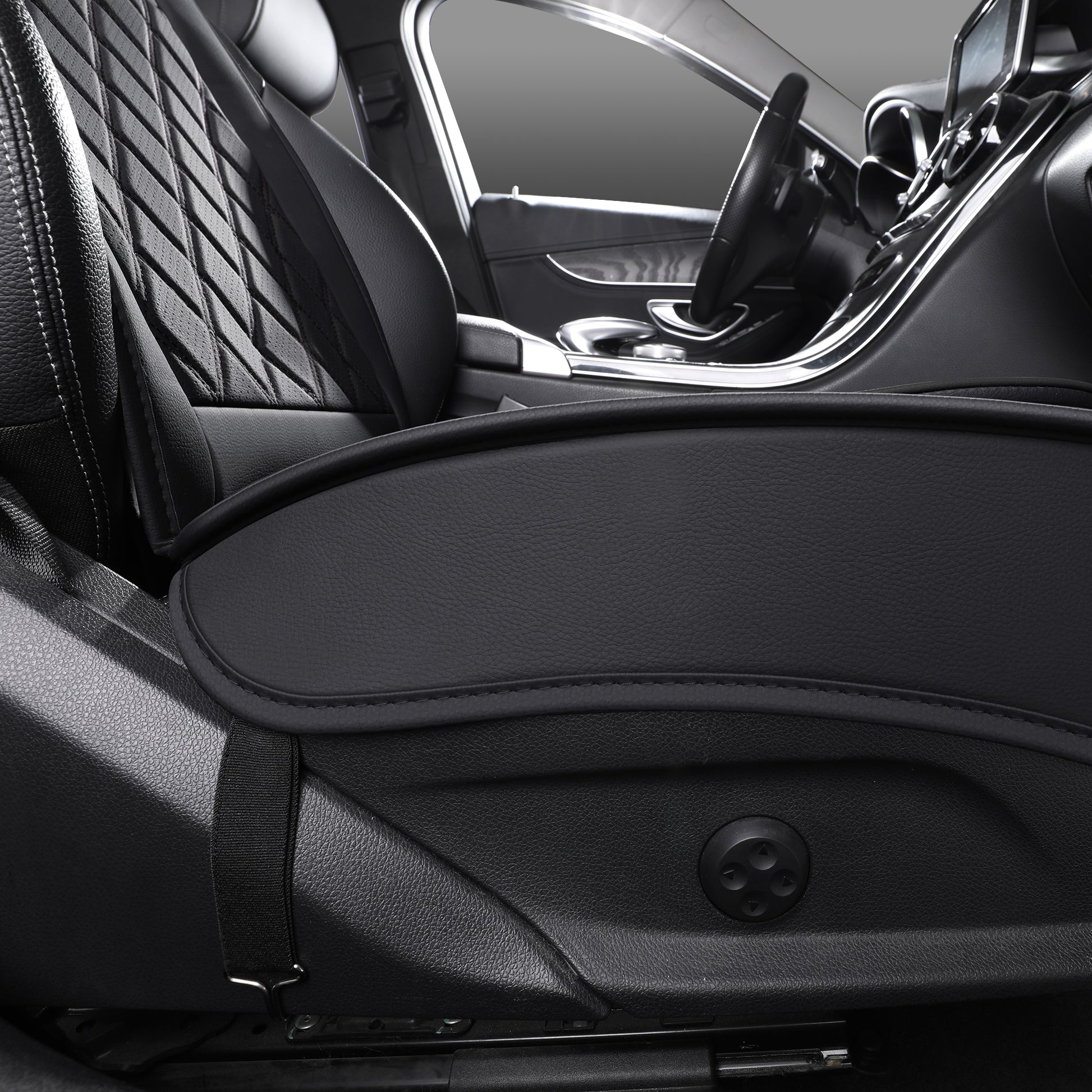 Car Seat Cover, Automotive Seat Covers & Accessories, Front Seat Covers in Blac image 8