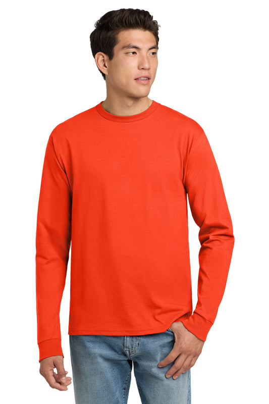Hanes® - Camiseta de manga larga auténtica 100 % algodón. 5586