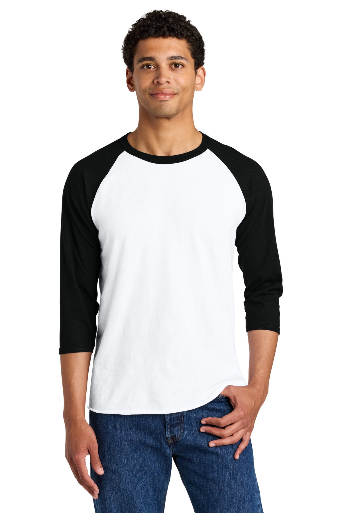 JerzeesÂ® Unisex Premium Blend Combed Ring Spun 3/4-Sleeve Raglan 560R