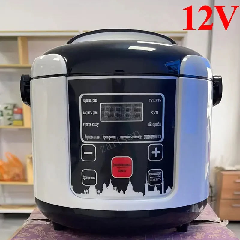 2024 24V Mini Rice Cooker Car Truck Soup Porridge Cooking Machine Food Steamer image 5