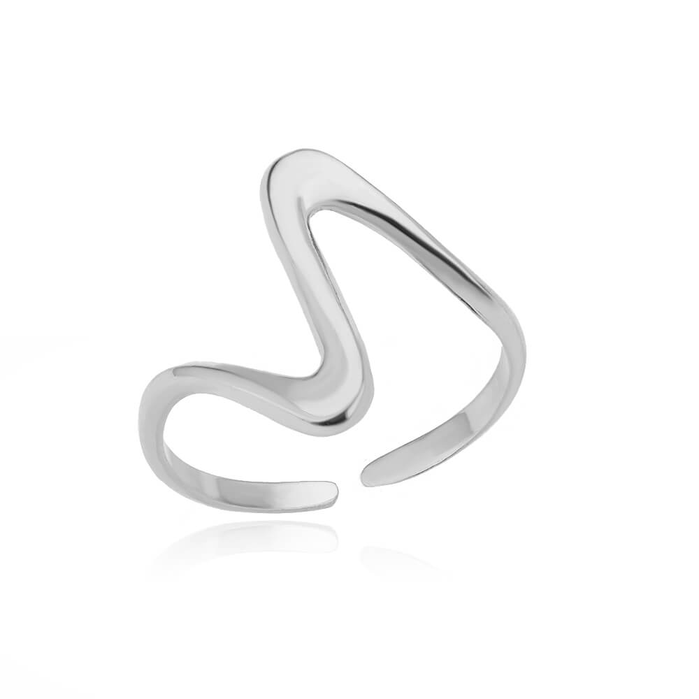 48 Style Women Stainless Steel Rings Gold Color Hollow Out Geometric Open Ring  image 47