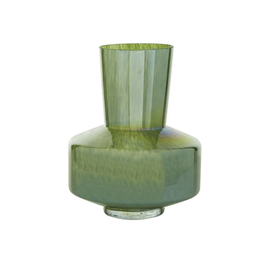 12” Green Glass Vase Luxury Living Room Decoration for Home Table Decoration & image 0