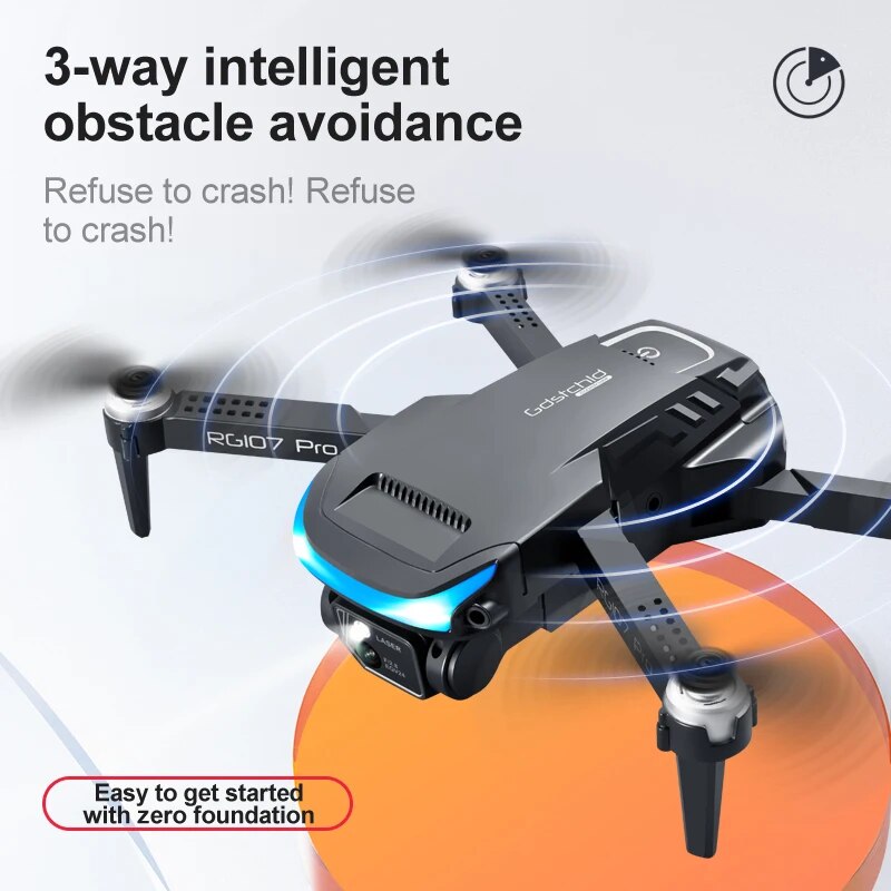 2023 RG107 Mini Drone Obstacle Avoidance HD drone 4k profesional Dual Camera Op image 11