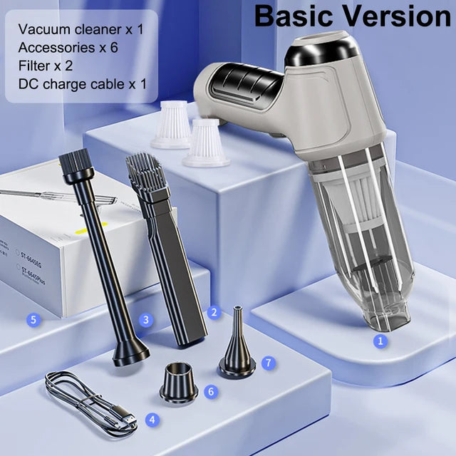 Car Vacuum Cleaner Wireless Mini Vacuum Cleaner  Car Handheld Auto Cleaning Mac image 5