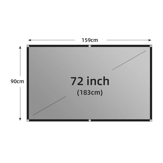 VEIDADZ Projector Screen Metal Grey Anti-Light 60-133 inch 30ƒ€š° Viewing Angle 16 image 0