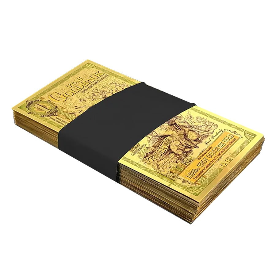1 Utah Goldback 1/1000 oz 24K Gold Foil Aurum Note image 2