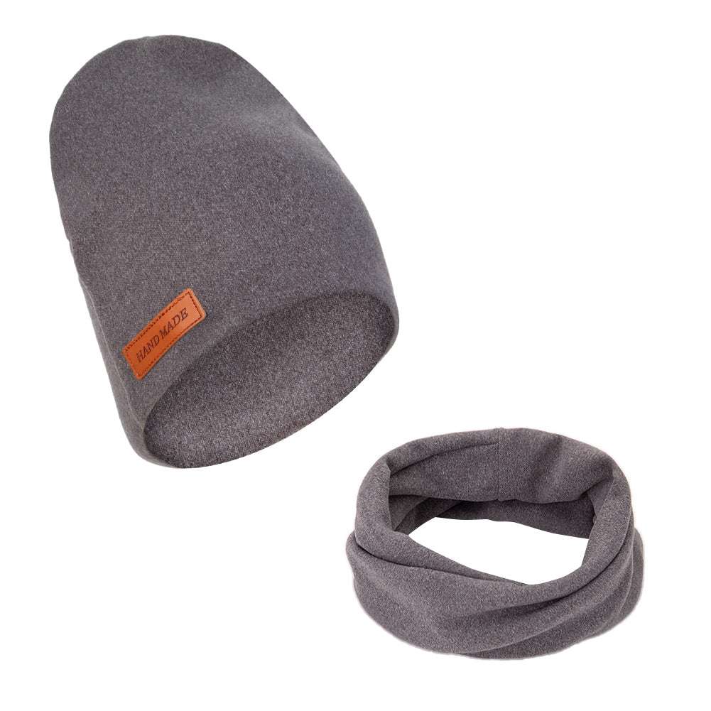 2Pcs/Lot Faux Cashmere Baby Turban Hats Scarf Set Newborn Kids Leather Stick Wi image 4