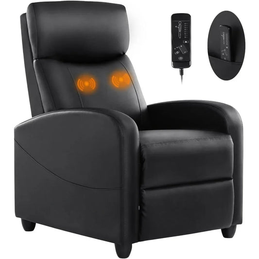 Living Room Chair Fabric Massage Recliner Chair Winback Chairs Adjustable Moder image 0