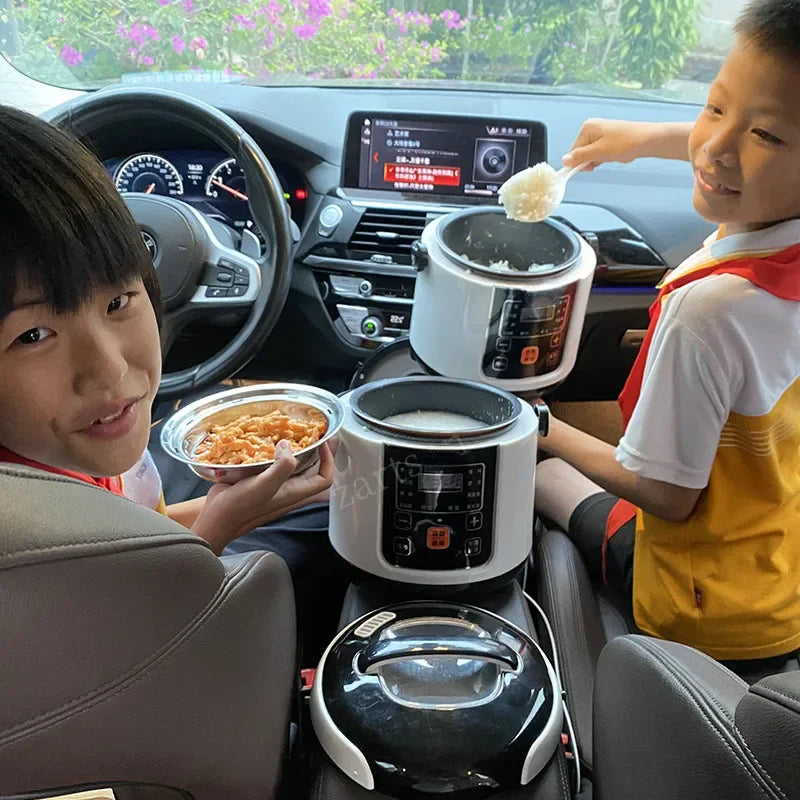 2024 24V Mini Rice Cooker Car Truck Soup Porridge Cooking Machine Food Steamer image 6