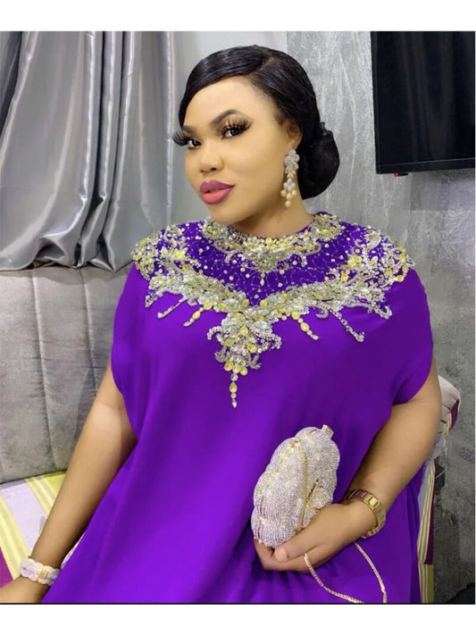 African Dresses For Women Turkey Party Dresses Bazin Riche Evening Gowns Long D image 0