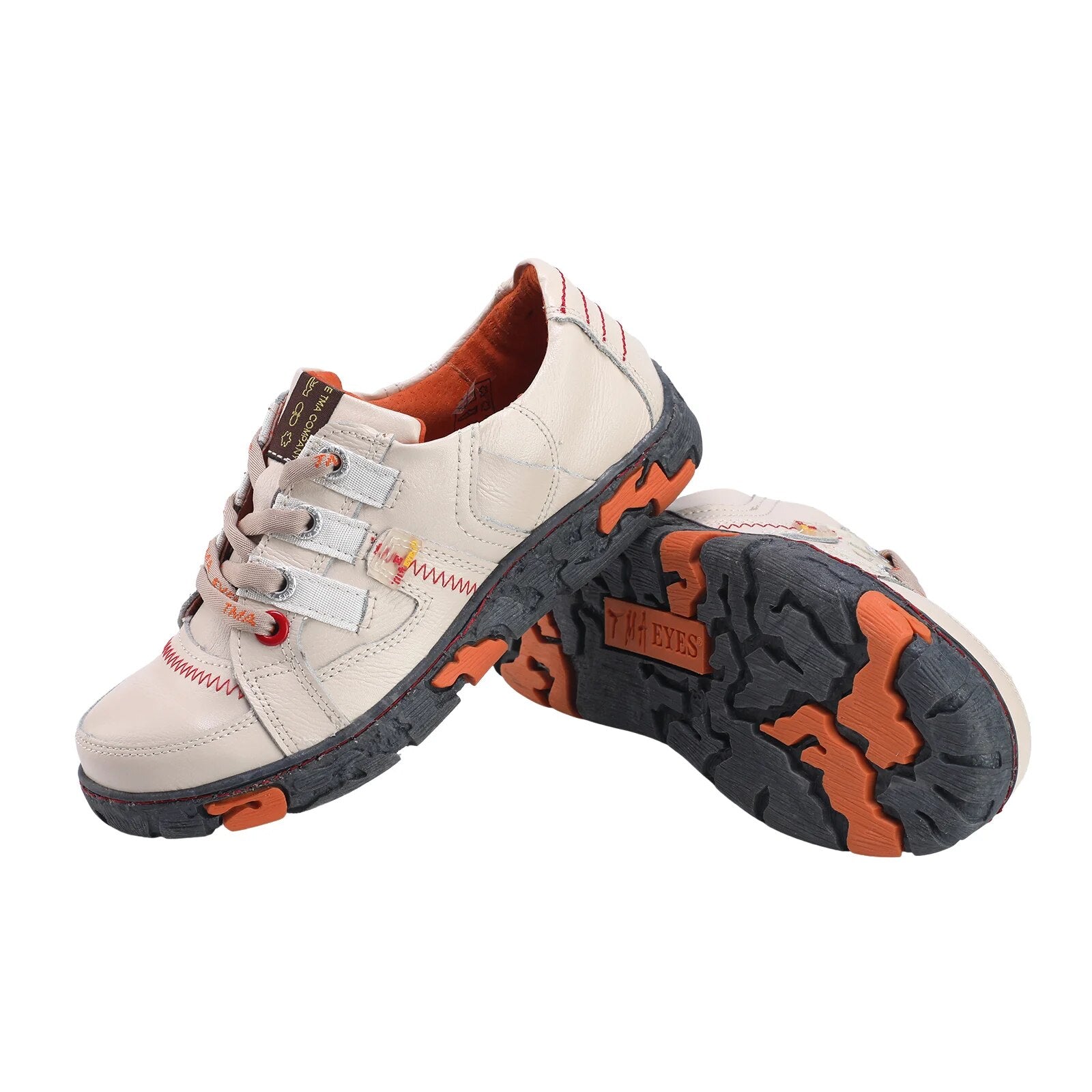 Genuine Leather Women's Flat Sneaker Shoes for Outdoor image 7