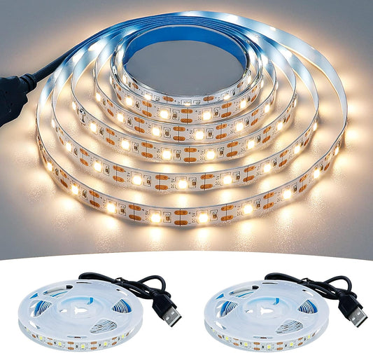 DC 5V USB LED Strips 2835 White Warm White LED Strip Light TV Background Lighti image 0