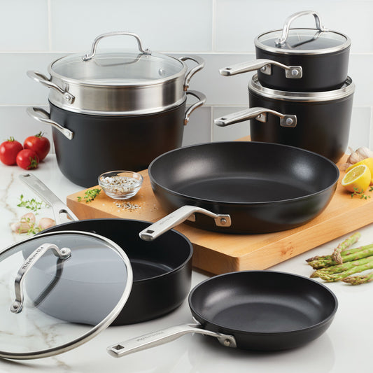 KitchenAid 11-piece Non-Stick Hard Anodized Cookware Set image 0