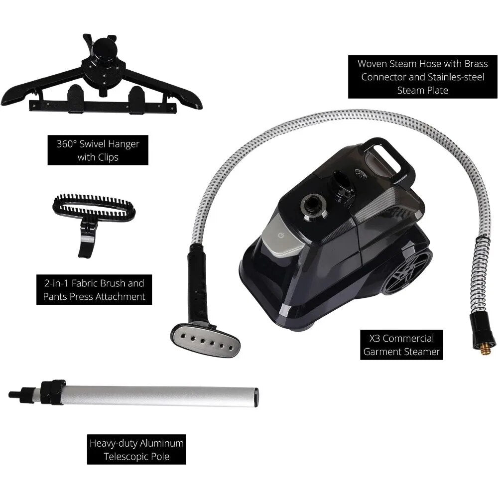 2023 New SALAV X3A Heavy Duty Commercial Full-Size Garment Steamer with Foot Pe image 4