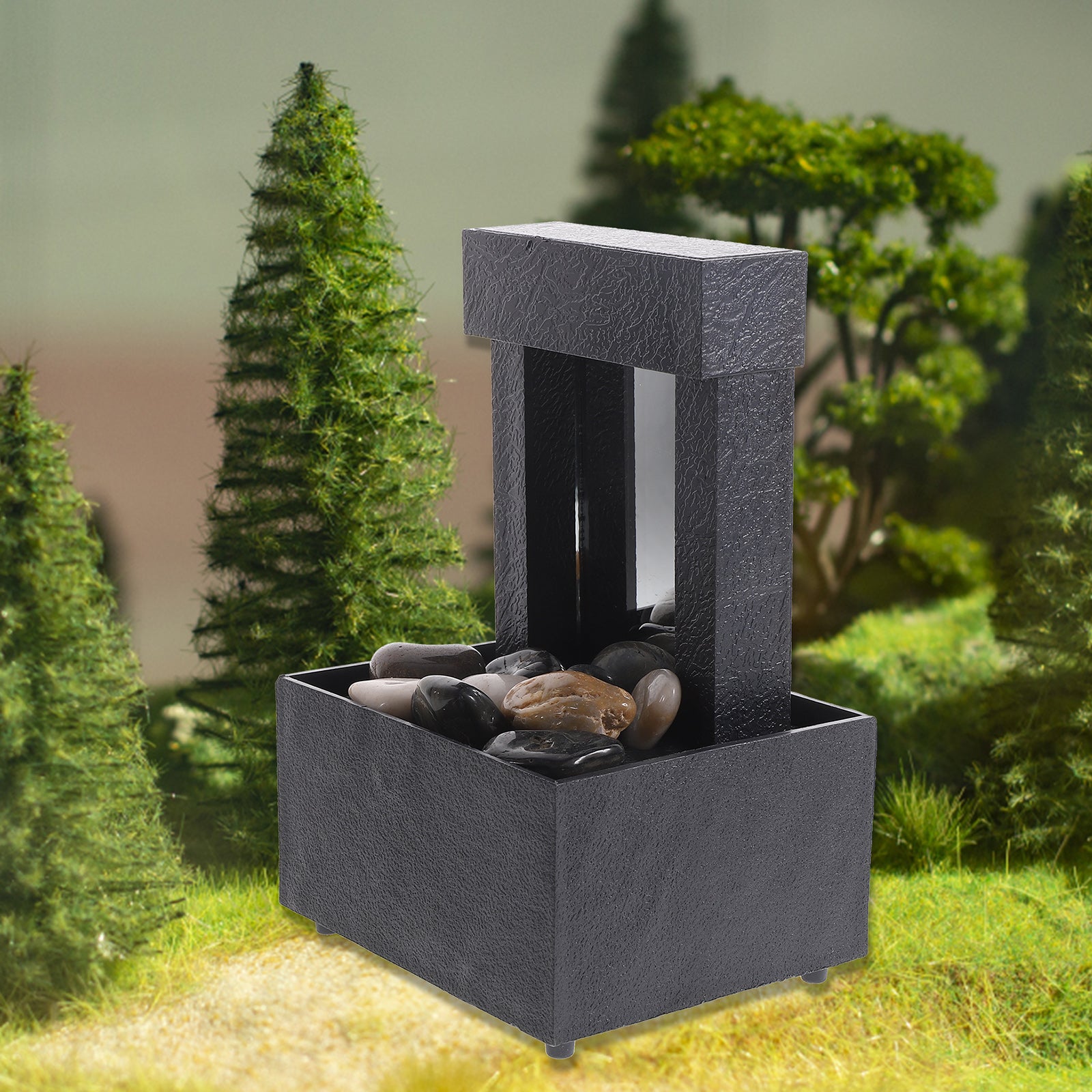 Creative Chinese Style Indoor Water Fountains Tabletop Ornament for Home Office image 2