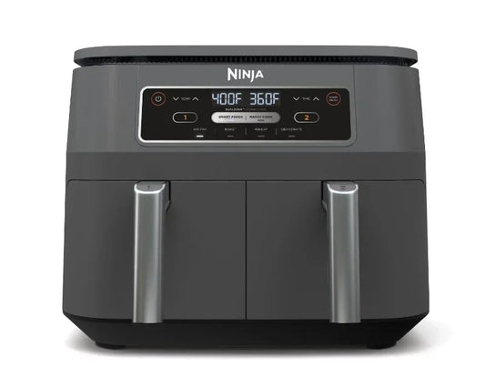 8 Qt 4-in-1 Air Fryer with 2-Basket, featuring DualZone™ Technology, DZ100WM image 0