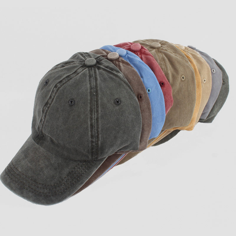 2023 New Vintage Washed Cotton Baseball Cap Parent Kids Sun Hats For Boy Girl S image 1