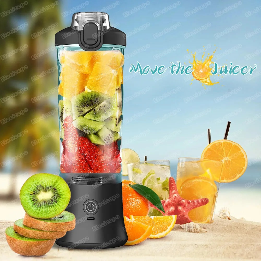 Elecicopo 240W Portable smoothie blender usb rechargeable mini mixer juicer cup image 13