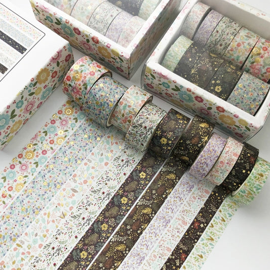 10 pcs/set Kawaii Pink world gold Decorative Adhesive Tape Masking Washi Tape D image 0