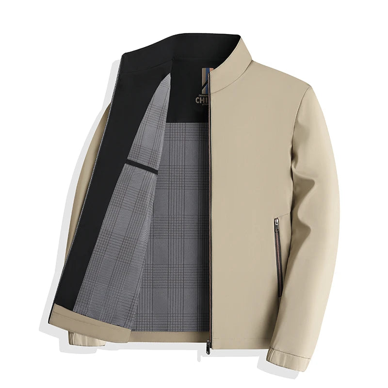 2024 Autumn Thin Jacket Men's Coat Slim Fit Middle-aged and Young Business Wind image 0