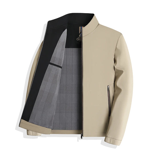 2024 Autumn Thin Jacket Men's Coat Slim Fit Middle-aged and Young Business Wind image 0