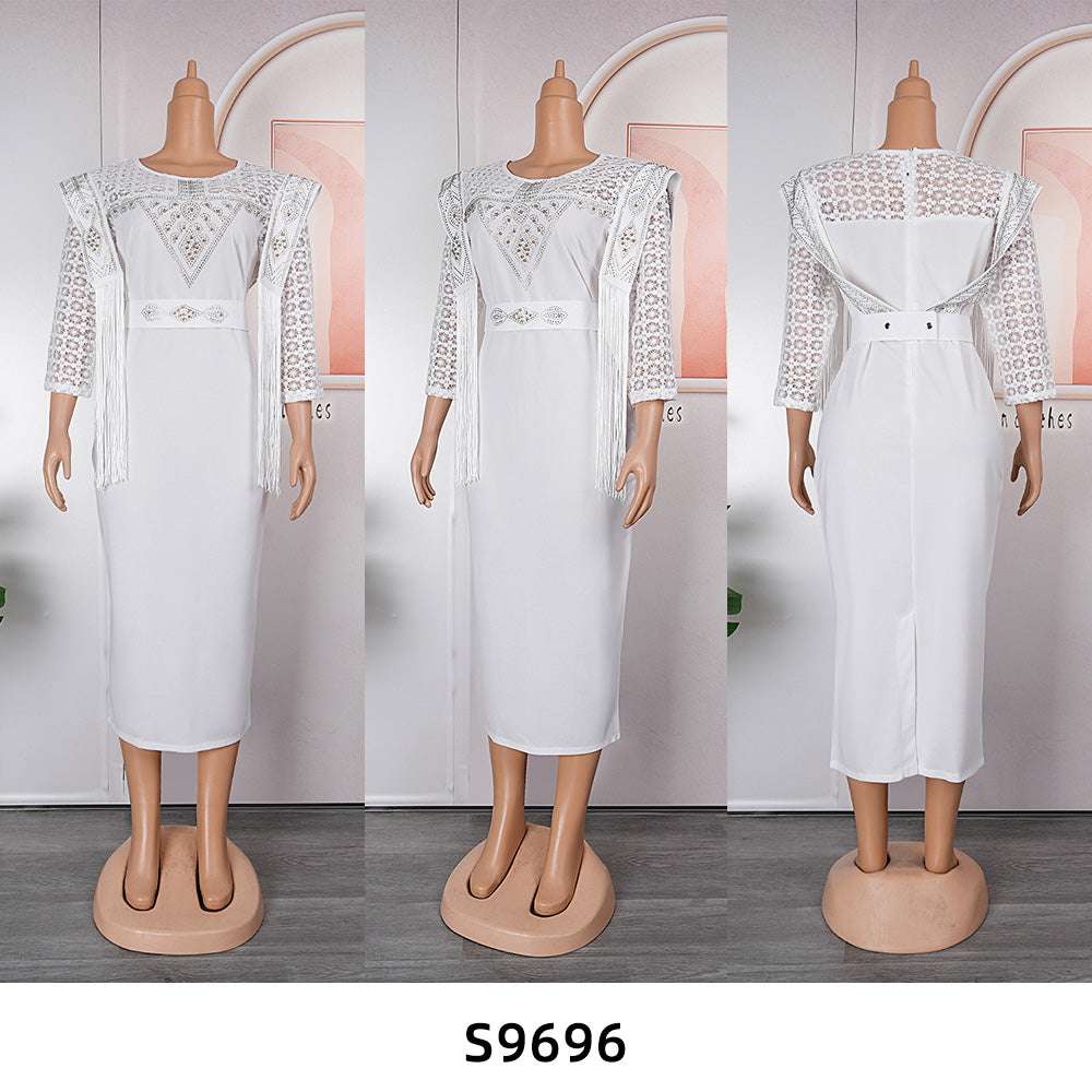 Plus Size African Wedding Party Dresses for Women 2024 New Dashiki Ankara Eveni image 4