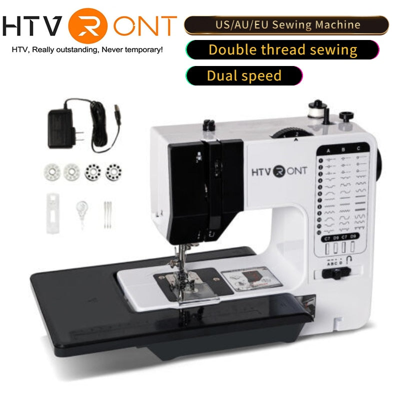 HTVRONT Electric Sewing Machine Portable for Beginners with 38 Stitches Pattern image 1
