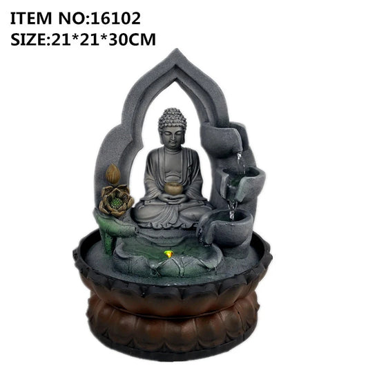 Indoor Air Humidifie Waterfall Fountain Office Tabletop Relaxation Fountain Vie image 0