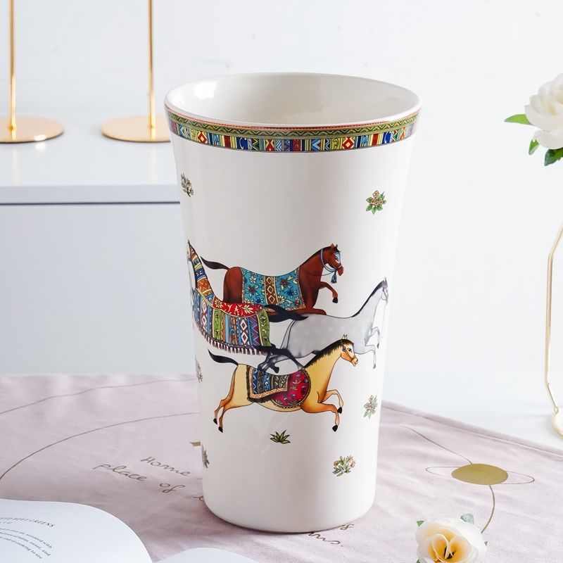 Jingdezhen Light Luxury Ceramic Vase, Living Room, Dining Table, TV Cabinet Dec image 8