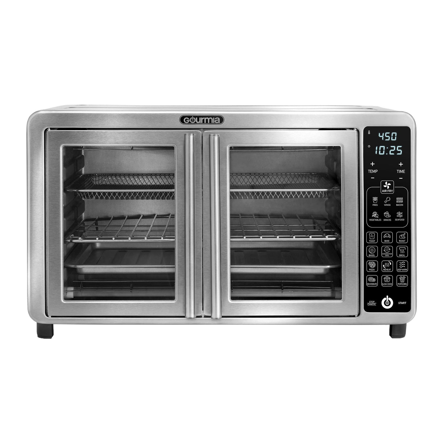 Gourmia XL Digital Air Fryer Toaster Oven with Single-Pull French Doors image 0