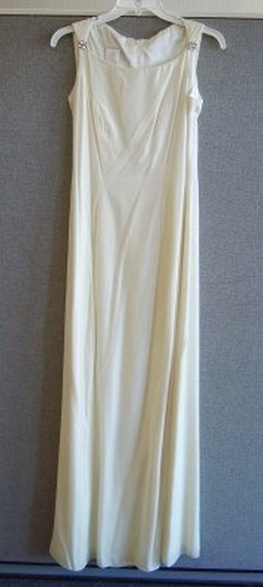 Watters & Watters Women Dress Ivory attached Diamond Size 2 image 0