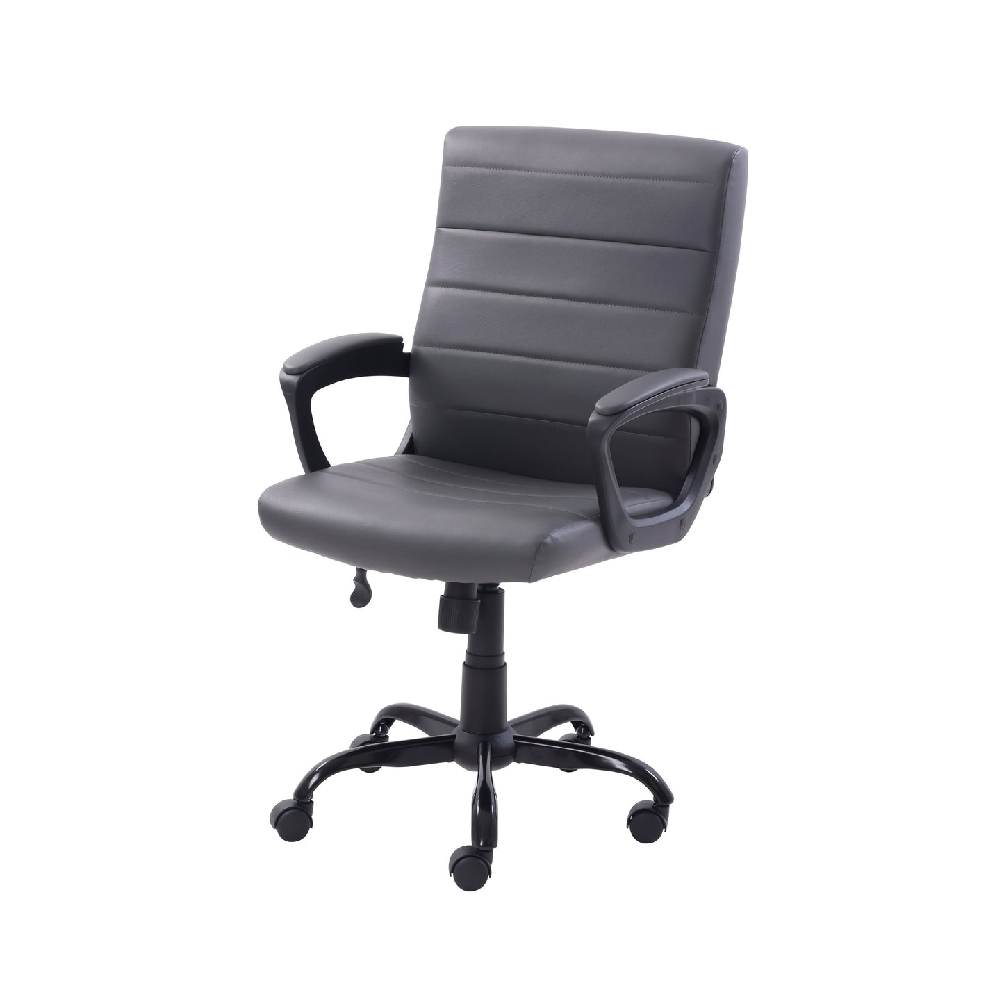Mainstays Bonded Leather Mid-Back Manager's Office Chair, Multiple Finishes image 2